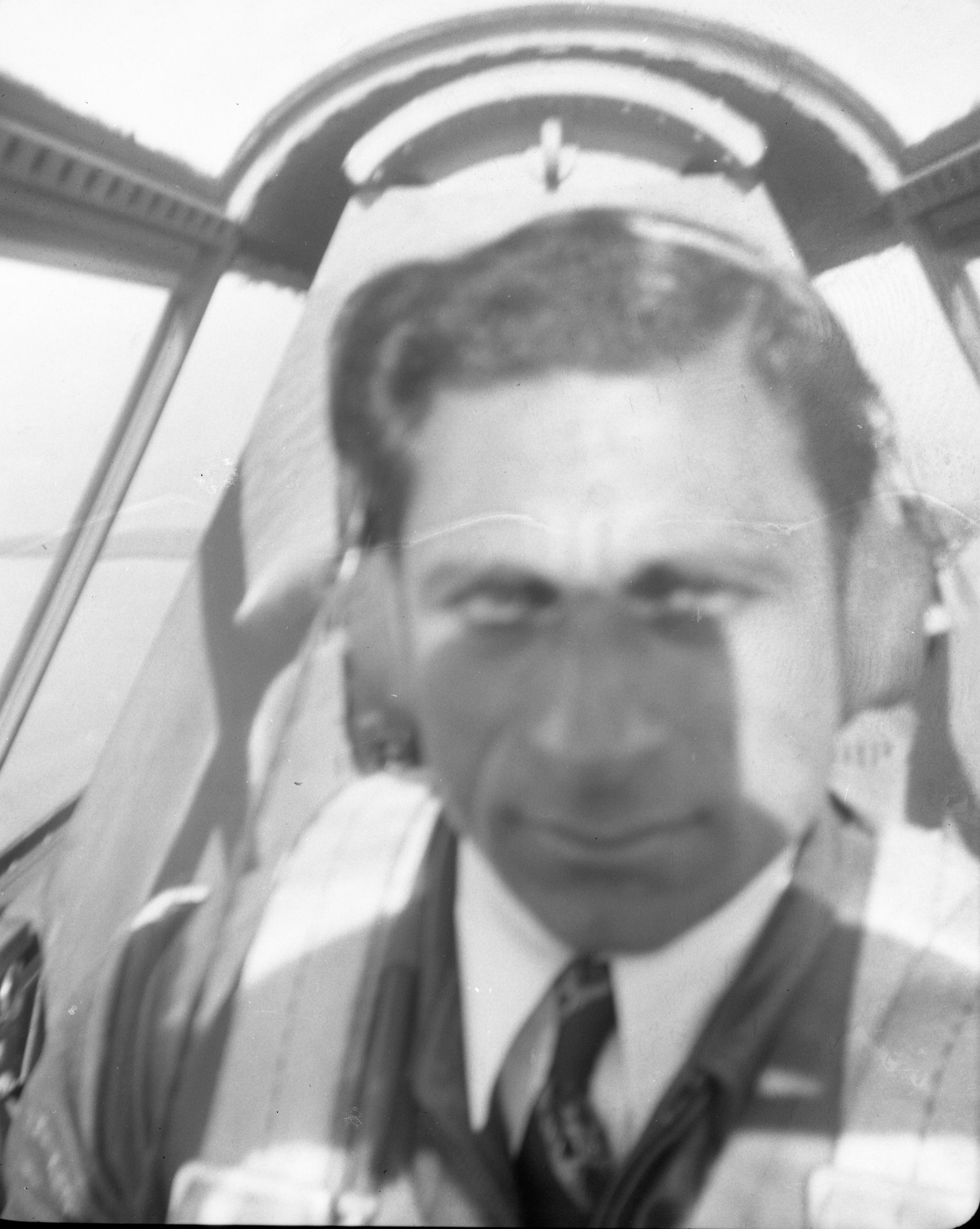 Tony Riccio piloting a P-47.