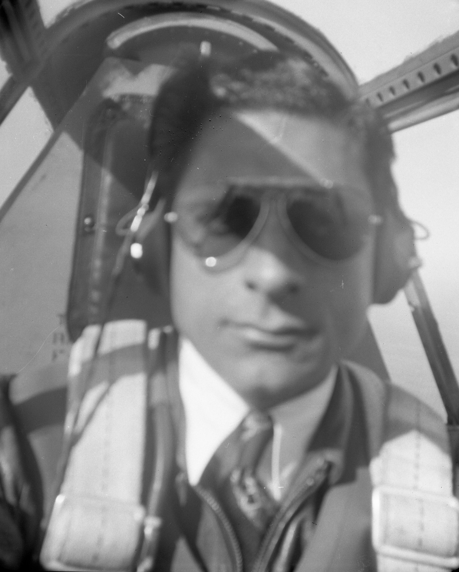 Tony Riccio piloting a P-47.